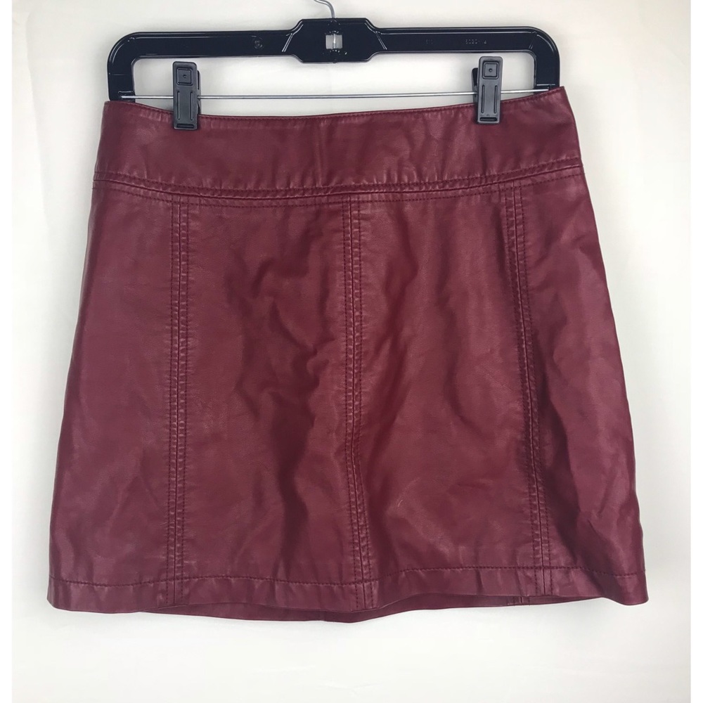 Free People Red Mini Skirt